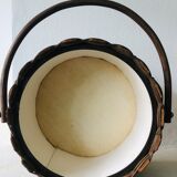 Working sewing box made of woven rattan