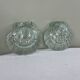 Pair of scallop shell candlesticks