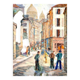 Tableau Montmartre Par J.arnaldi