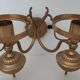 Antique brass wall sconce with two arms, Louis XV style.