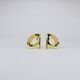 Pair of Carl Auböck Flat Iron bookends in brass and rattan #3530, Vienna, Austria