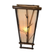 Vintage bamboo lamppost