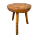 Rustic stool 1940 brutalist wooden