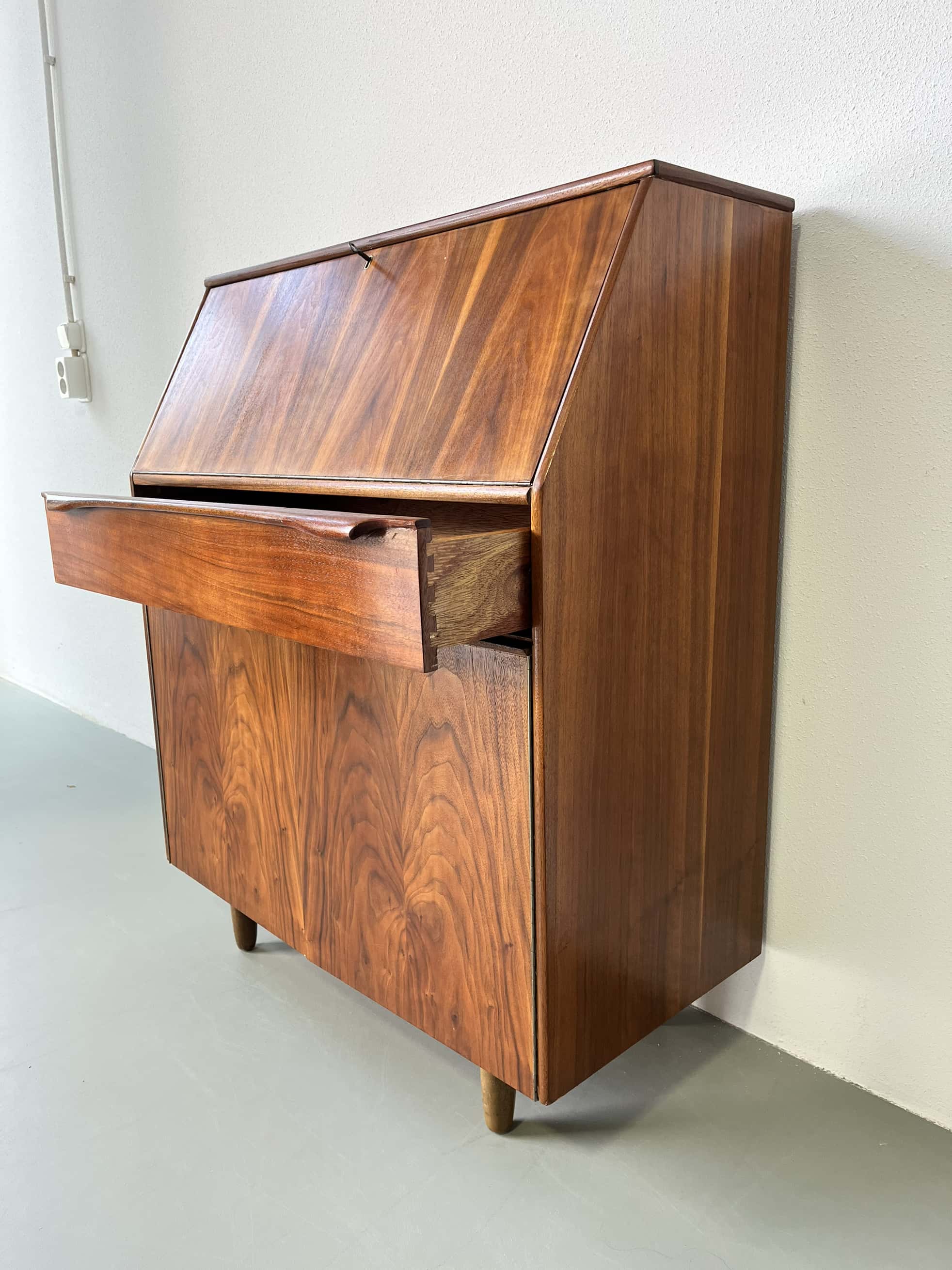 Vintage secretary desk English, Sutcliffe of Todmorden