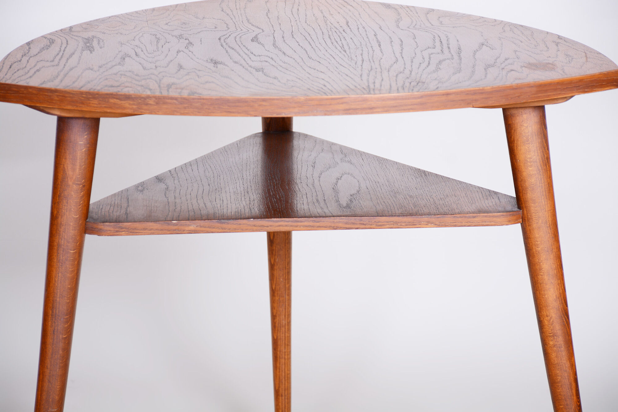 Mid Century Table, 1950s Czechia - Original condition oak