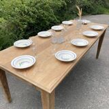 Rectangular table in raw wood