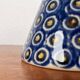 Mid-Century Modern German Vase with Peacock Design