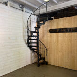 Cast iron spiral staircase