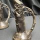 Art Nouveau pair of pewter vases signed W. Hering circa 1900