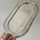 Set of 3 silver-plated trays with a very patinated finish.