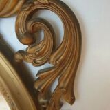 Italian mirror Louis XVI style in gold resin