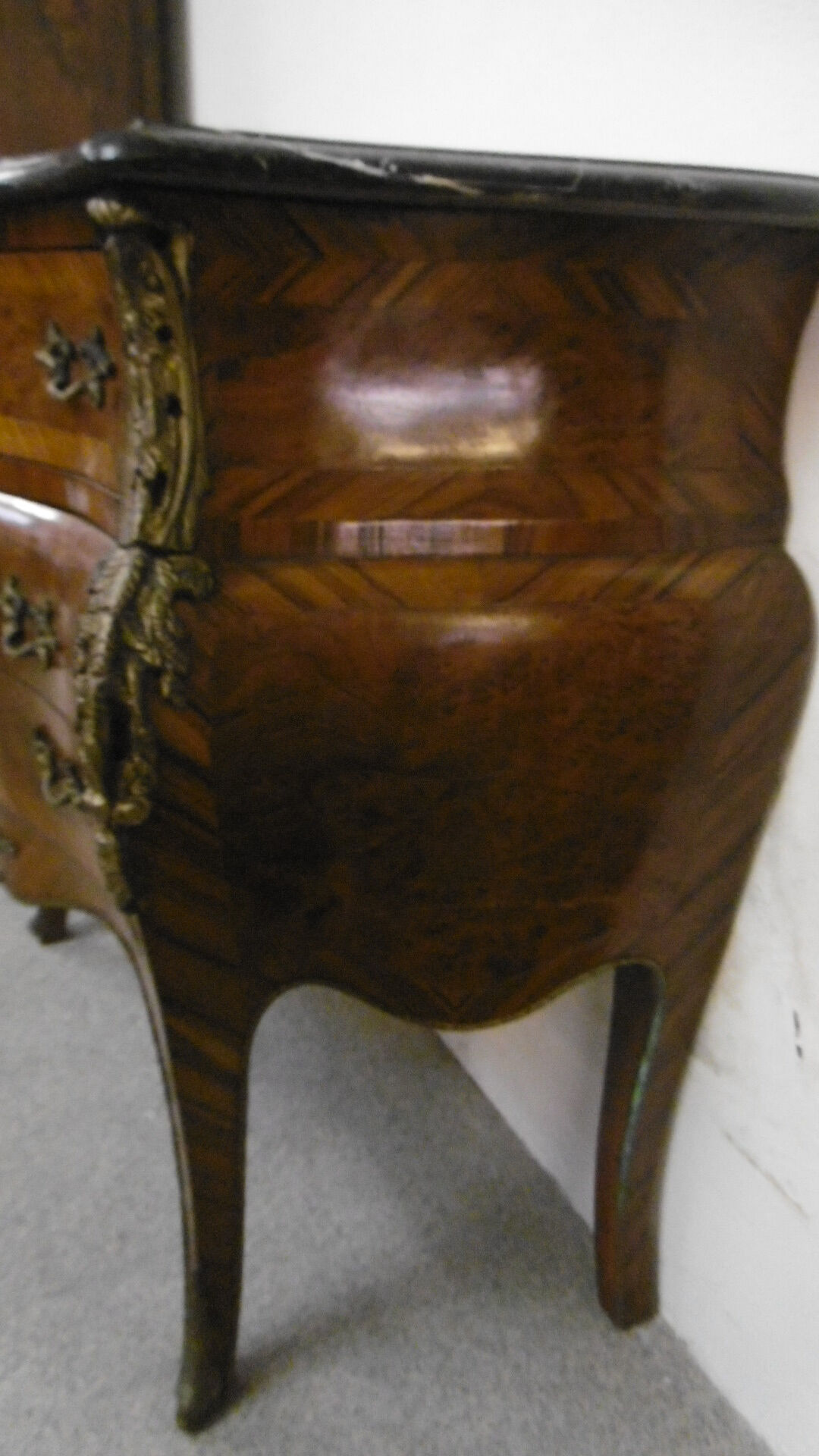 Louis XV style curved dresser