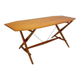 Table à manger Tl2 Cavalletto en frêne par Franco Albini pour Poggi, 1950