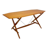 Model Tl2 Cavalletto Ash Dining Table by Franco Albini for Poggi, 1950