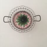 Dish in barbotine late 19th century