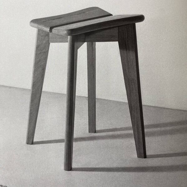 Tabouret trèfle Marcel Gascoin-1950