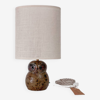 Guy Baudat owl sandstone lamp