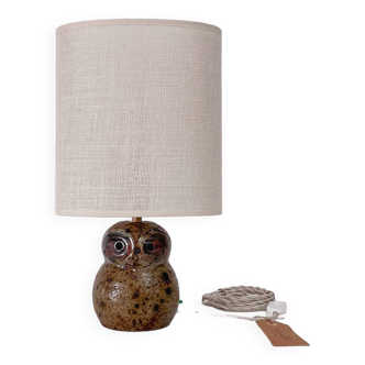 Guy Baudat owl sandstone lamp