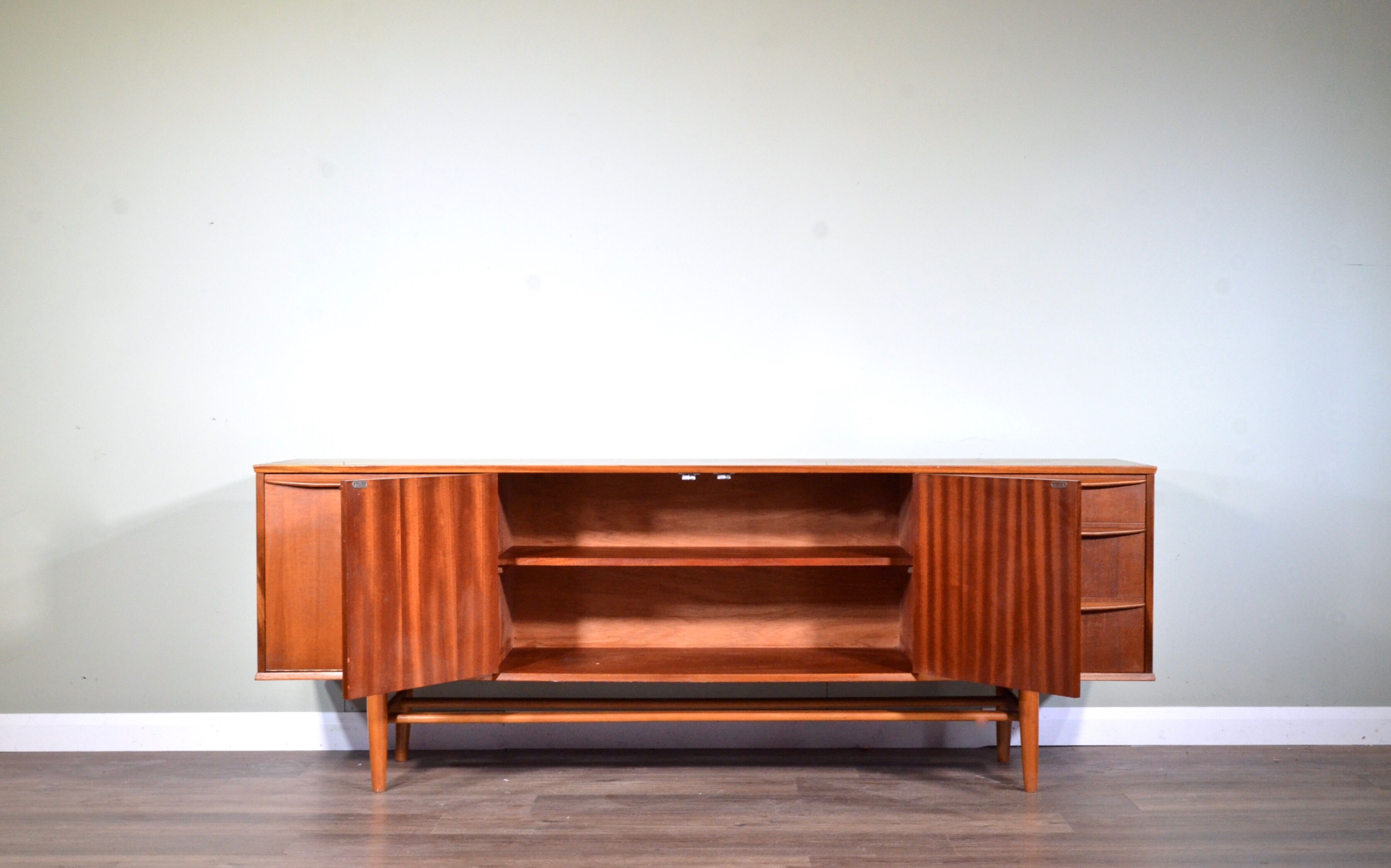 Midcentury sideboard in teak by Morris of Glasgow
