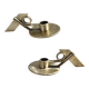 Candélabres en bronze coulé, années 50. Lot de 2