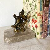 Pair of pigeon bookends