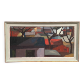 Original Swedish Oil on Canvas – “I stadens utkant Kalmar ” by Raymond Wall