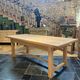 Solid oak farmhouse table