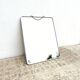 Grand miroir barbier vintage 24x30cm  chromé
