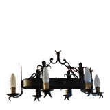 Vintage neo-Gothic chandelier with 6 arms