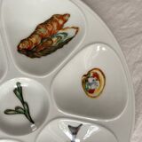 Porcelain oyster plates