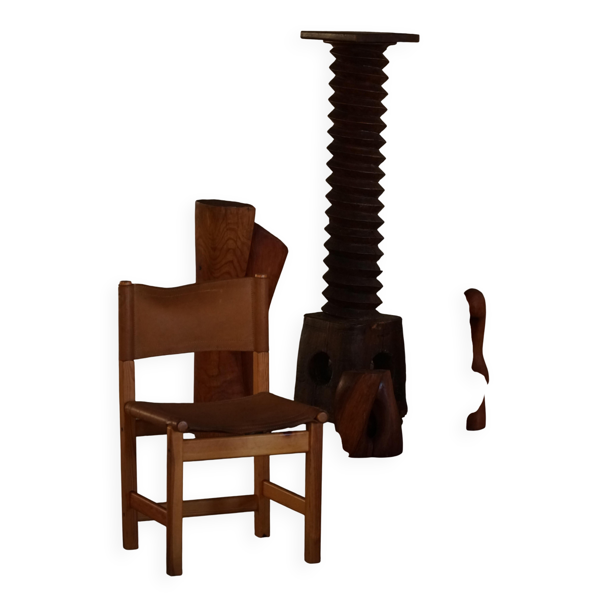 20th century, set of 4 "Kotka" dining chairs by Tomas Jelinek for IKEA, 1980s