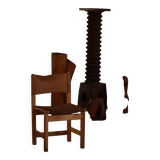 20th century, set of 4 "Kotka" dining chairs by Tomas Jelinek for IKEA, 1980s