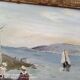 Oil on panel signed ED Géliot - 23 x 33 cm - boat in Brittany