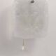 Midcentury wall sconce Kalmar in frosted ice glass, Austria, 1960s