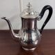 Empire style silver-plated chocolate pot