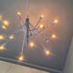 Vintage chrome sputnik style chandelier, 1970s