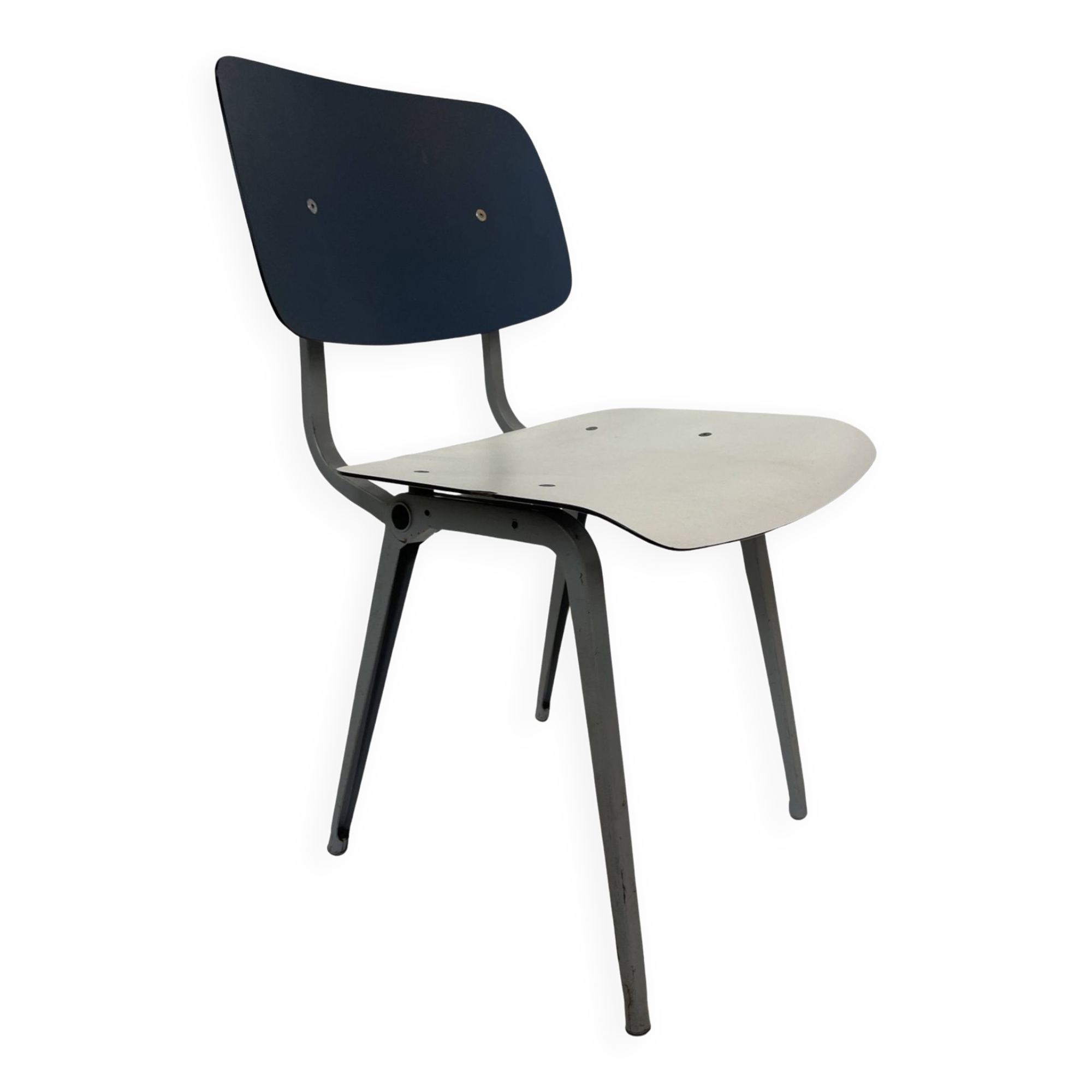 Vintage Friso Kramer Revolt chair for Ahrend de Cirkel 1960 Bi Colour