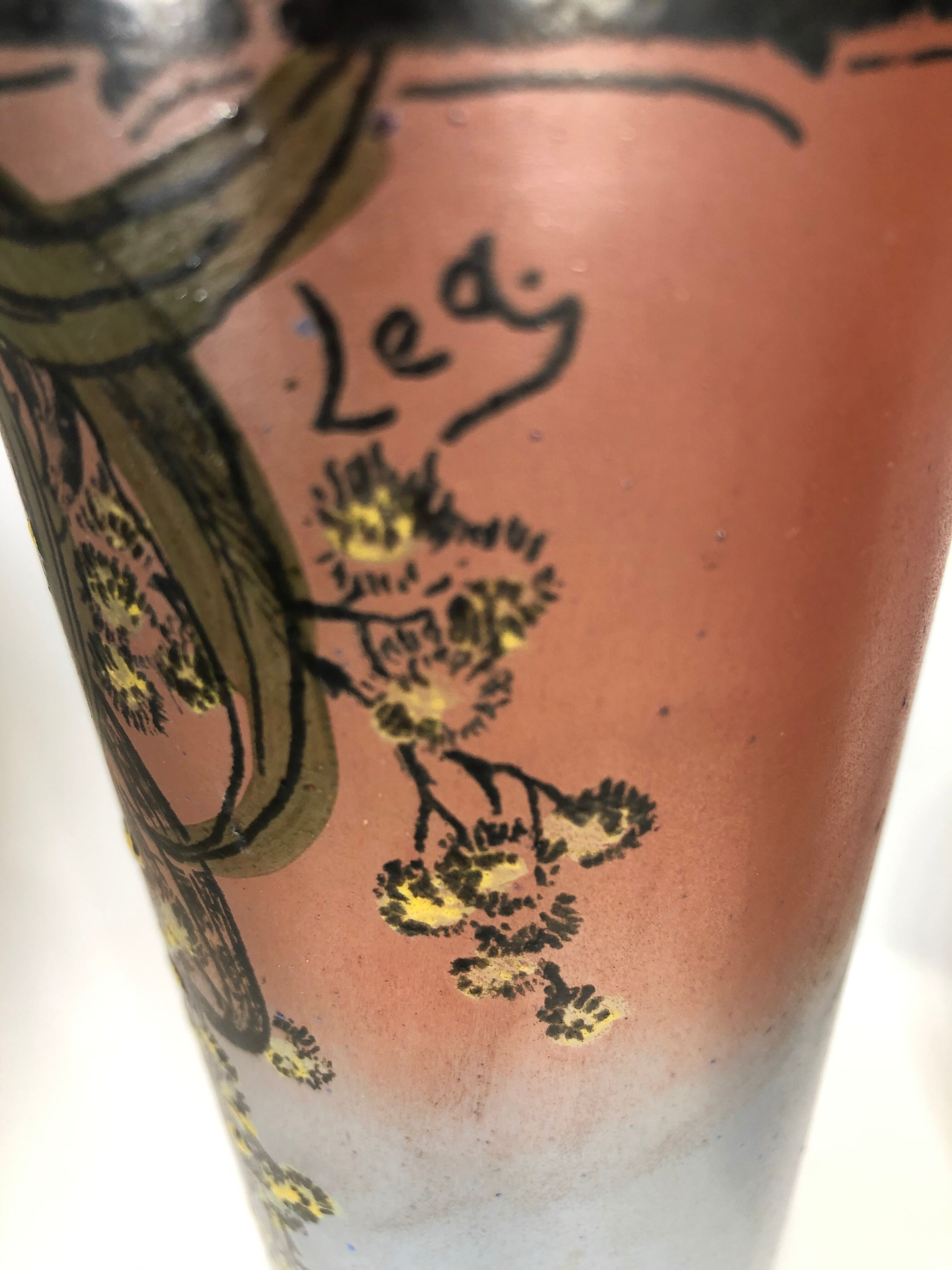 Pairs of art nouveau vase Legras