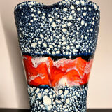 Large lava vase Vallauris 1960s