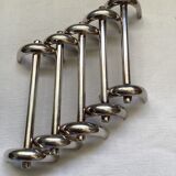 Ercuis - eleven silver metal knife holders with boxes