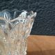 Small carved glass vase