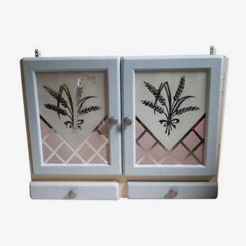 Double-door glass-door medicine cabinet art deco style