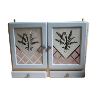 Double-door glass-door medicine cabinet art deco style