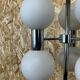 60s 70s lamp light floor lamp metal glass space age design