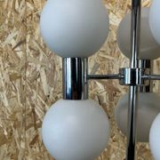 Lampadaire métal verre