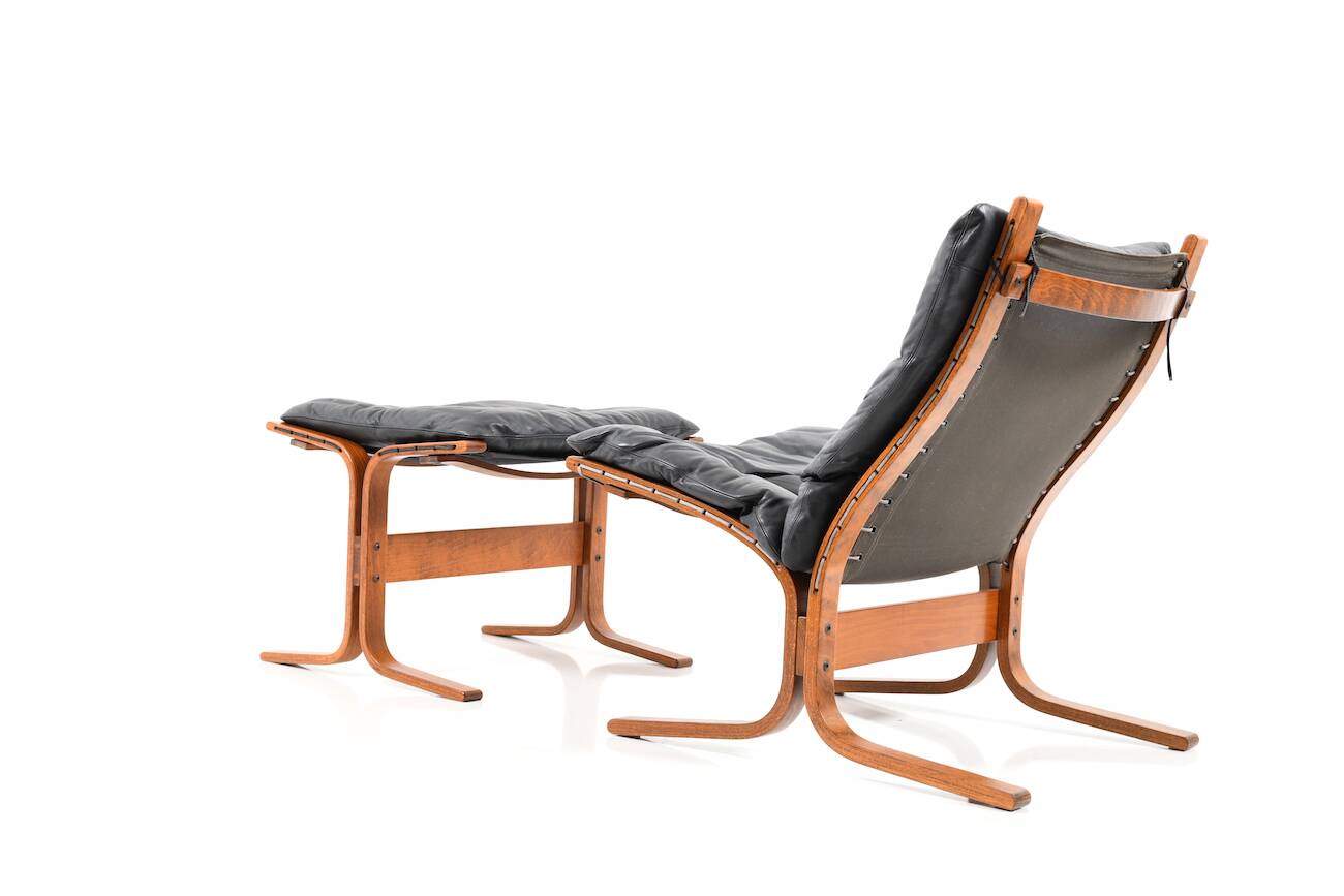 Lounge Chair and Ottoman by Ingmar Relling for Westnofa