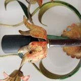 Pair to sconces metal floral decoration