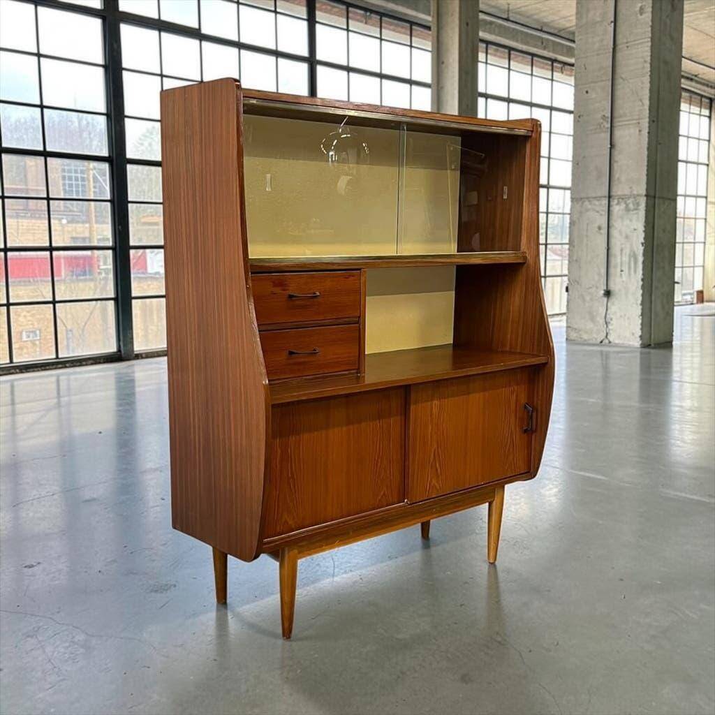 Vintage wooden display cabinet/bar unit/wall unit
