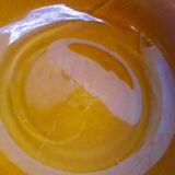 Polish ochre ceramic salad bowl