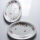 2 Bernardaud Limoges porcelain dishes with floral decoration from the 1920s to 1950s.
